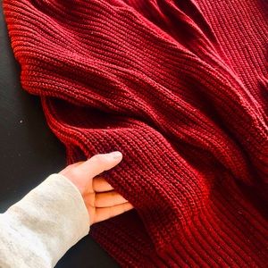 Urban Outfitters maroon cardigan